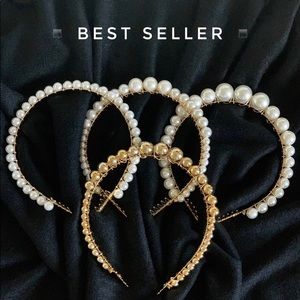 ▪️BEST SELLER ▪️White Pearl Headband